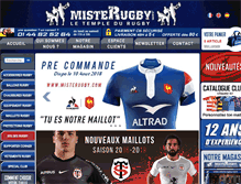 Tablet Screenshot of misterugby.com